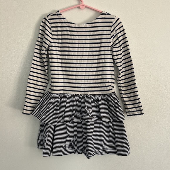 Mini Boden white and navy striped dress - Picture 5 of 5